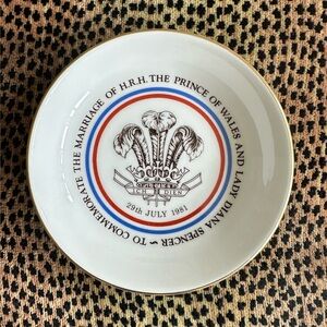 princess diana & prince charles commemorative trinket dish